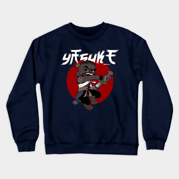 Black Samurai Crewneck Sweatshirt by IamNinjaD